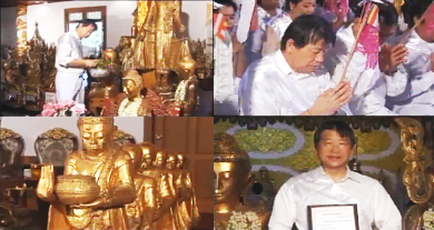 L熊野 活行ミャンマー仏像３００体寄付　ミャンマー国営放送取材映像
